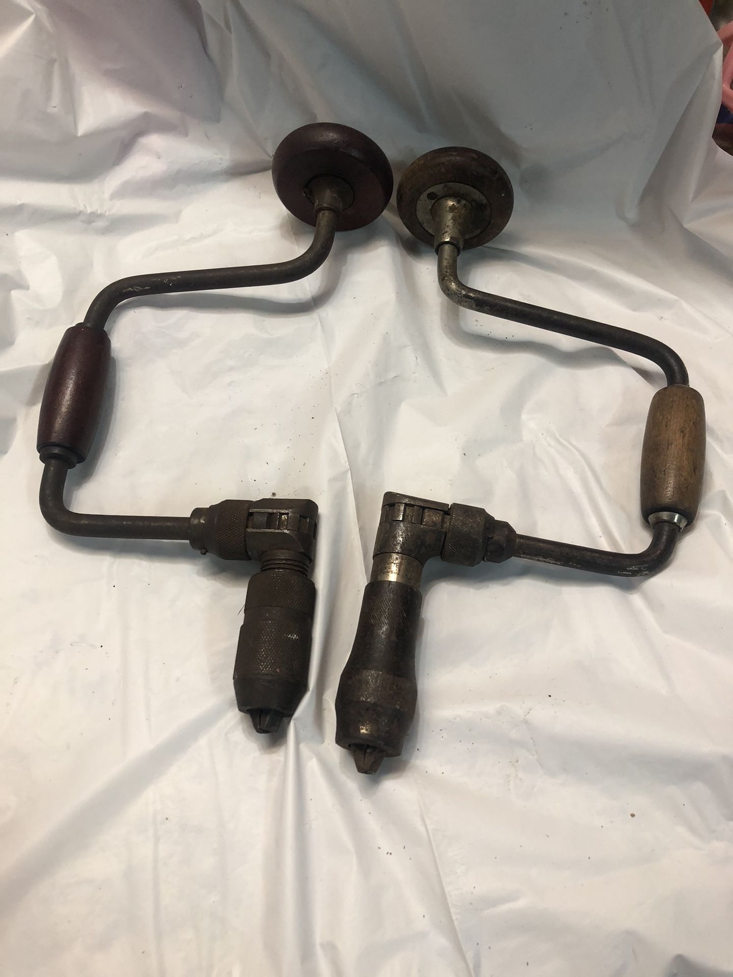 Antique Hand Tools 2 Planes, 2 Drills
