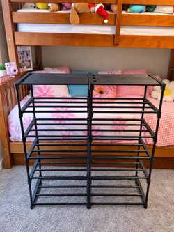 Black Metal Shoe Rack