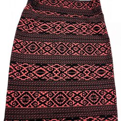 Lularoe ⚜️💖⚜️ bodycon skirt pink and black size M 