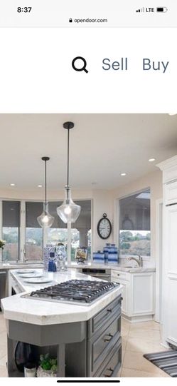 Kitchen island pendants