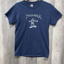 Vintage Thrasher Magazine Mark Gonzales GONZ LOGO Skateboard T Shirt Size M