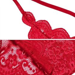Women's Lingerie, Lace Mesh One-Piece Sleepwear