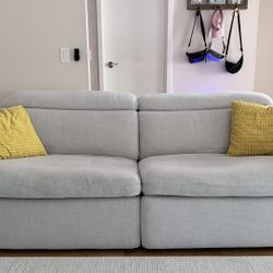 Grey Power Reclining Sectional Sofa - Modular (Up to 4 Pieces)