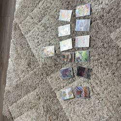 Pokémon Cards And  9 Top loaders To Protect The Cards 