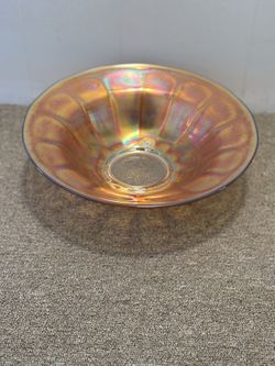 Carnival Glass Large Bowl