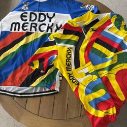 Bicycle Riding Jerseys, Large, Eddy Merckx 