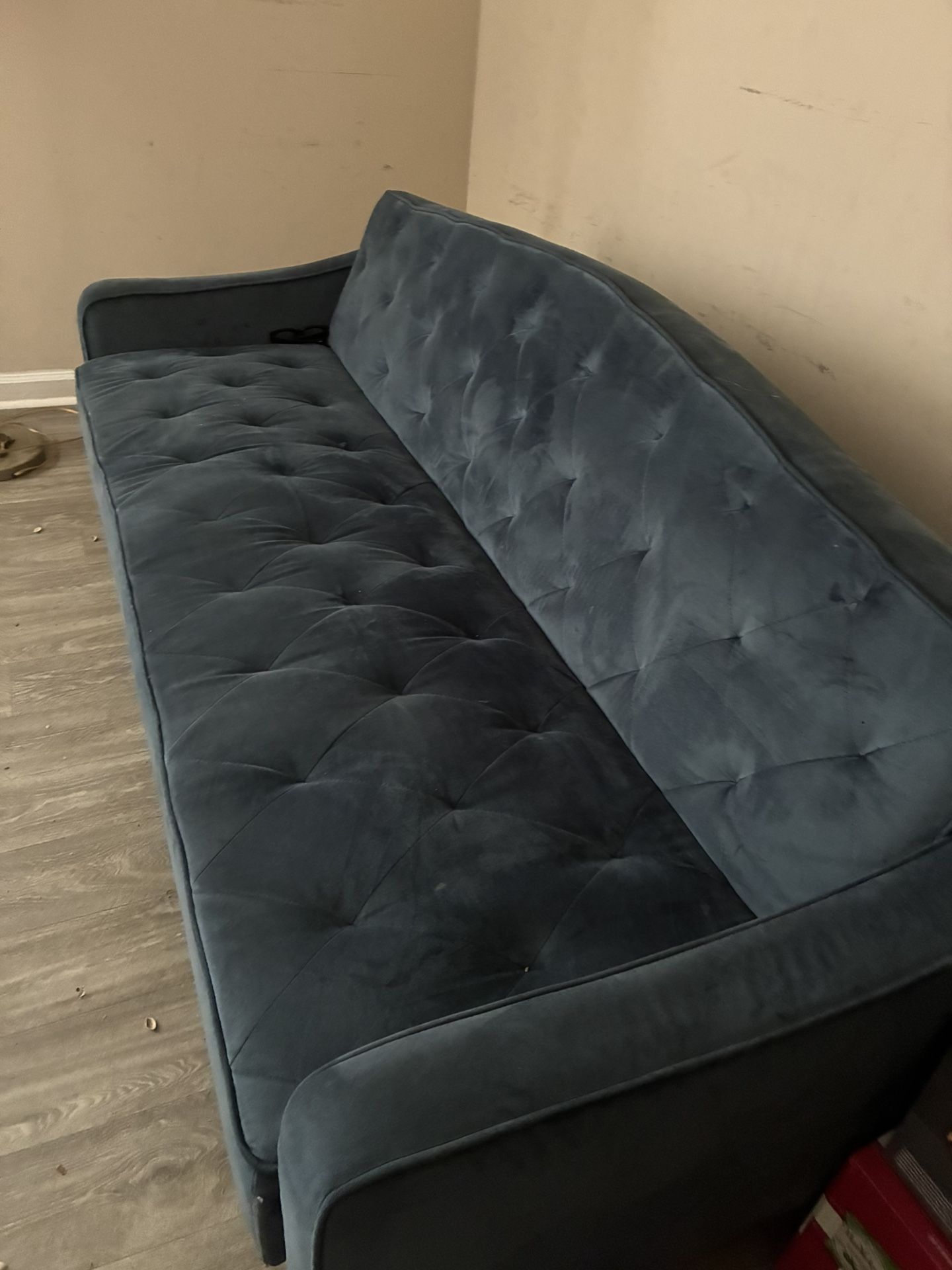 Blue Suede Futon 