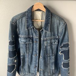 Helmut Lang Distressed Denim Jacket