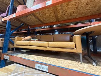 Couch -Arcadia Faux Leather Couch