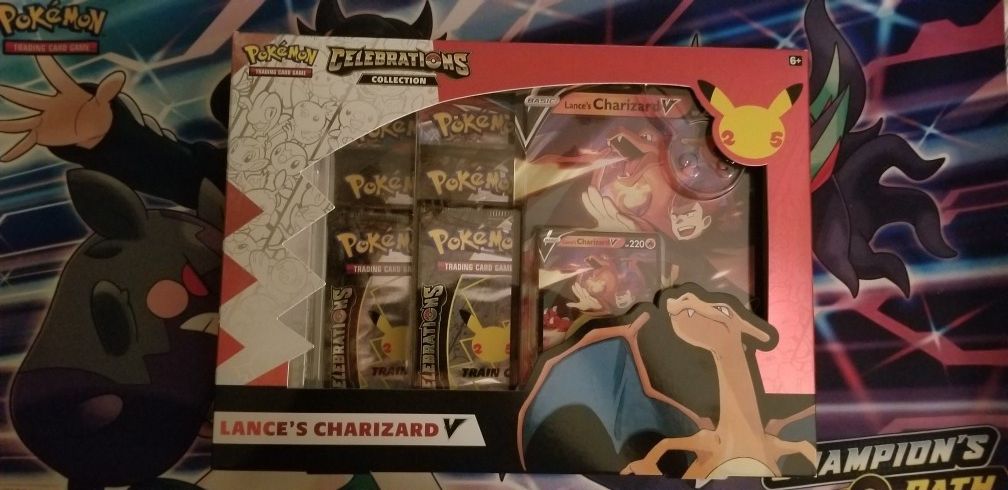 Sealed Pokemon Celebrations Charizard V Collection Box 