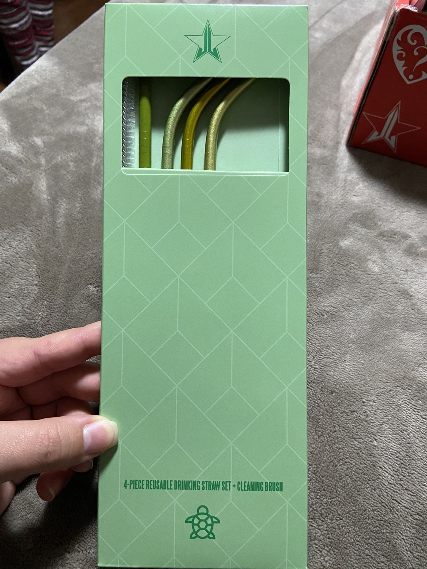 Jeffree Star Cosmetics Green Reusable Straws
