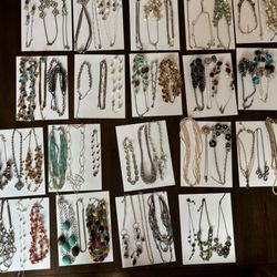 Costume jewelry necklaces