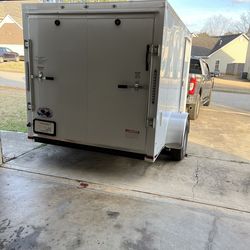 2023 White 6x10 foot Trailer.
