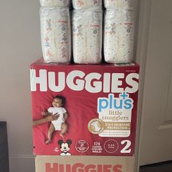 Size 2 Huggies Little Snugglers Pkus