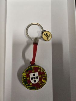 Portugal metal and resin keychain