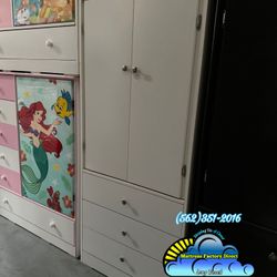 White Closet Compressed Dresser Ropero New Armoire 