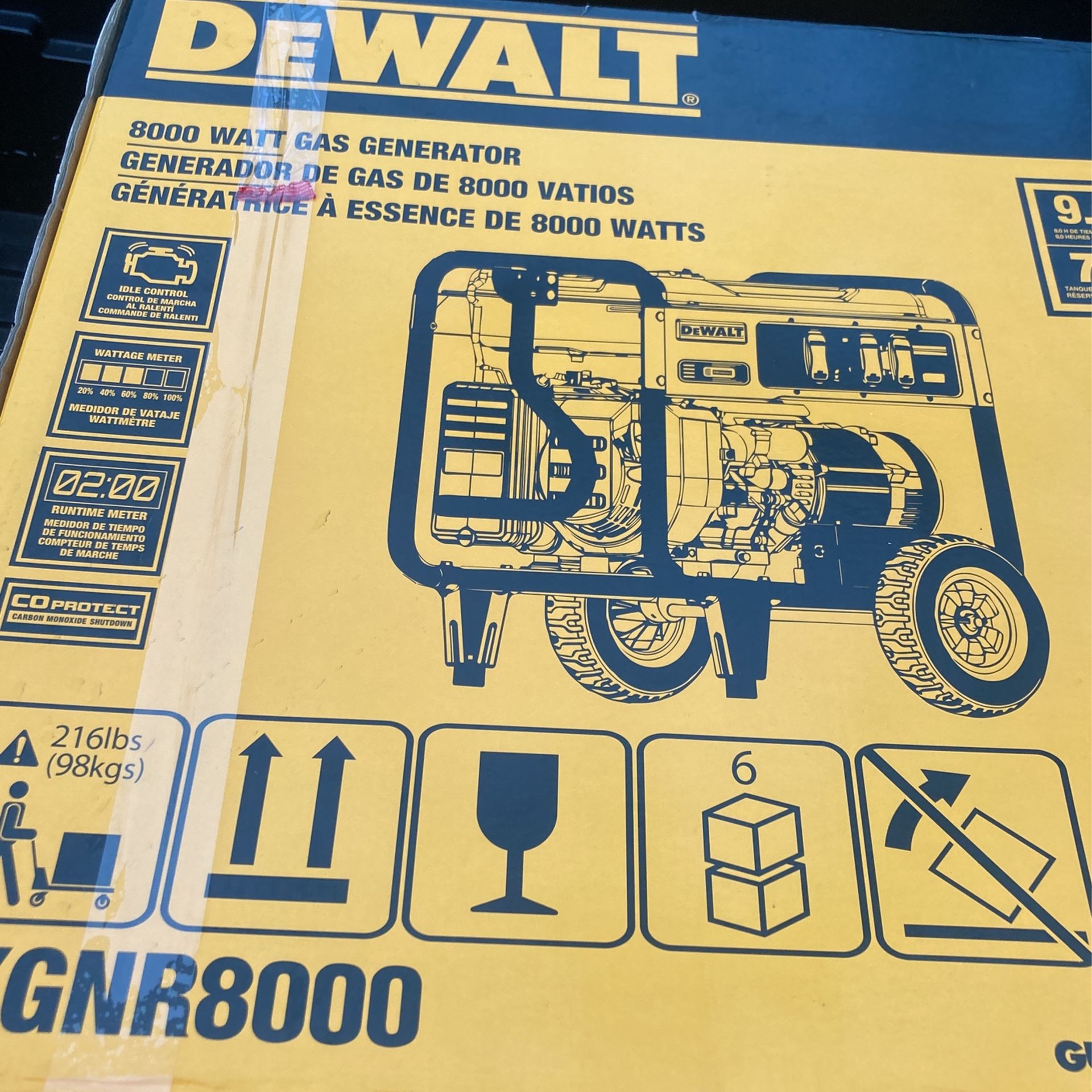 Dewalt 8000watt Gas Generator 