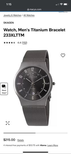 Men’s Skagen Titanium Watch $150 OBO