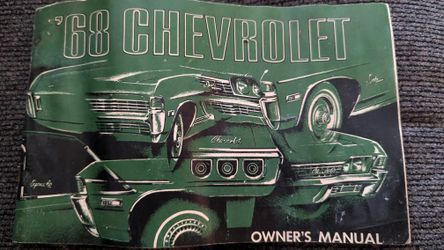 1968 Owners Manual Original