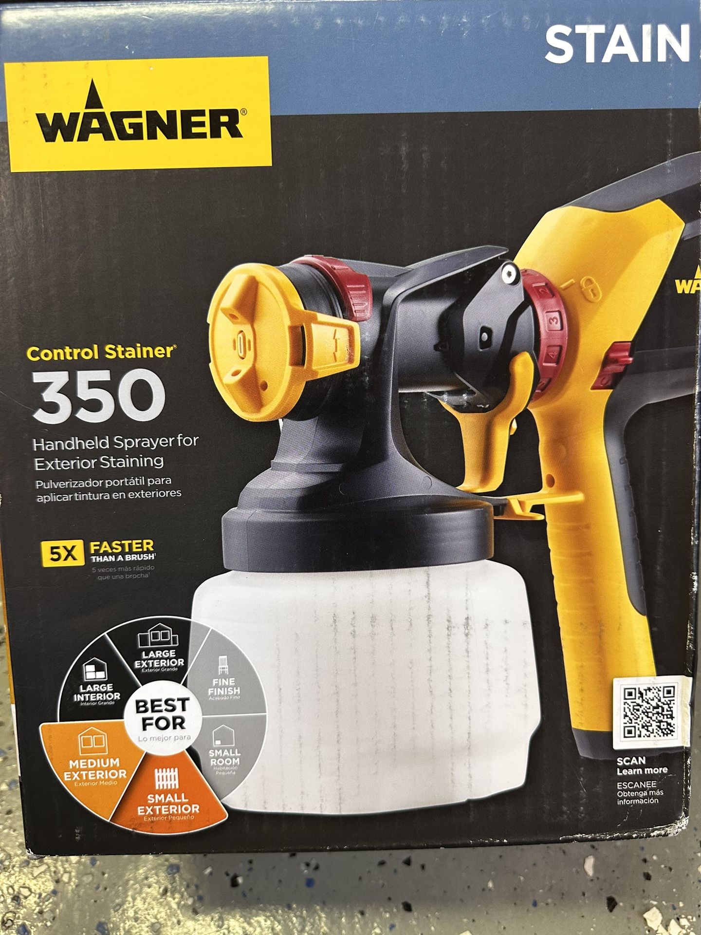 Handheld electric sprayer Wagner Control Stainer 350