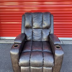 Leather Armchair Recliner 