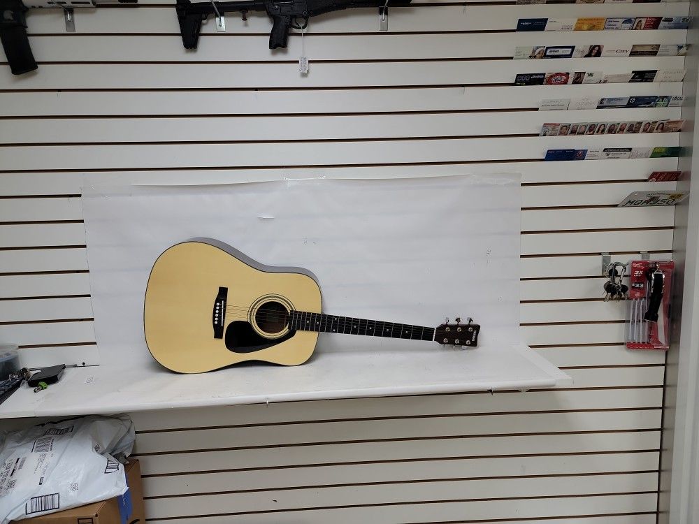 Yamaha FD01 Acoustic Guitar Natural Very Clean Missing Steing