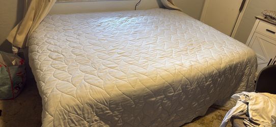 Queen bed with frame