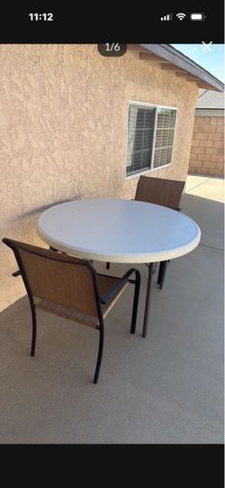Patio table and chairs