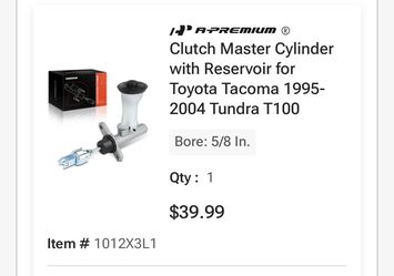 Clutch master cylinder