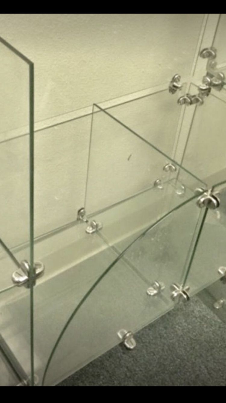 Glass shelves