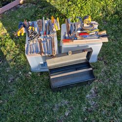 Craftsman toolbox with tools.