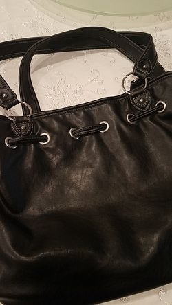 Leather bag. Black.