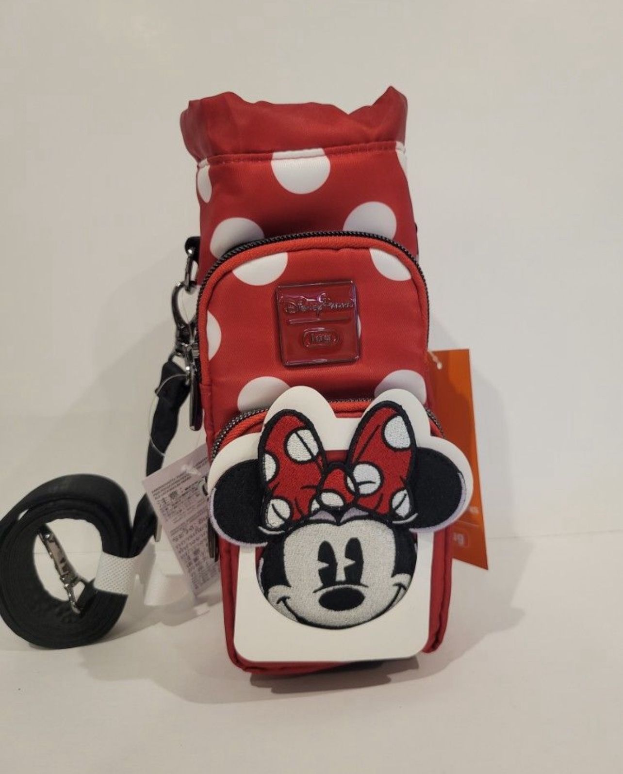Disney Parks Minnie Mouse Water Bottle Lug Bag. New
