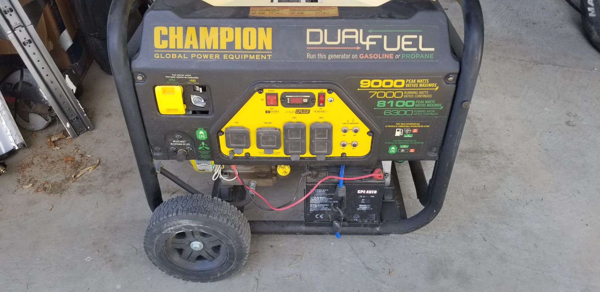 Champion 7000-Watt Dual Fuel Generator