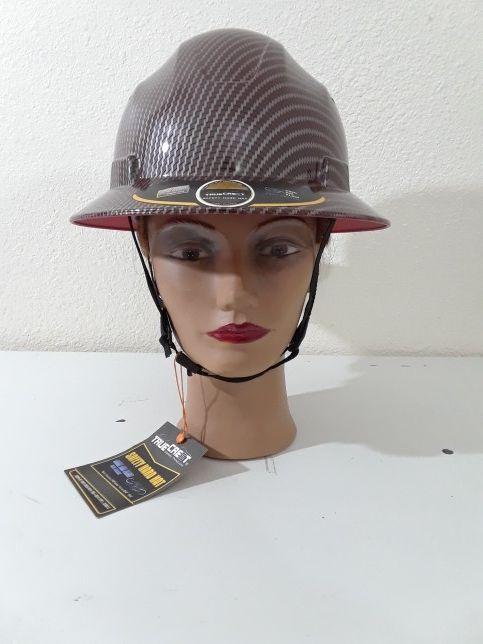 True crest safety hard hat red