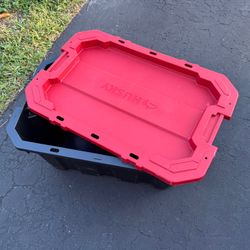 Husky 25 Gallon Plastic Bin 