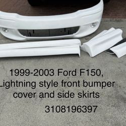 2001 Ford F150 Lighting Style Bumper Cover and Side Skirts 