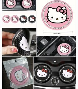 2 Hello Kitty Car Cupholder Coasters All Pictures Sold Separately SHIPPING AVAILABLE Shipping 