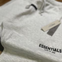 ESSENTIAL Uncuffed Sweatpants Light Oat 