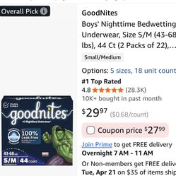 Goodnites Marvel Bedwetting Underwear