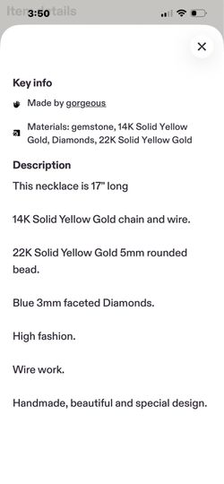14 kt  soild gold necklace