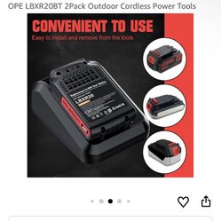 Replacement for Black and Decker Battery 20V