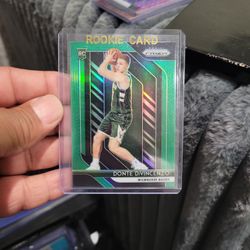 Donte Divincenzo Rookie Green Silver Prizm Basketball Card 