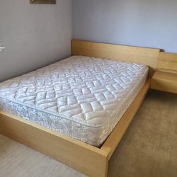 Queen bed frame and mattress ($200 and $300 per set)