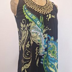Sleeveless Beaded Micromini Dress (Retails for $89.00)
