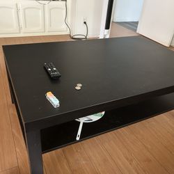 Large Black Coffee Table 