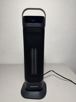 24” Space Heater for Indoor Use, Fast Ceramic Heater with Remote and Thermostat, 3 Modes, Overheating & Tip-Over Protection
