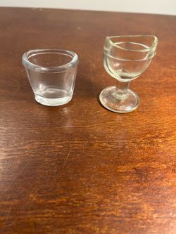 Antique-style eye wash glass(es)