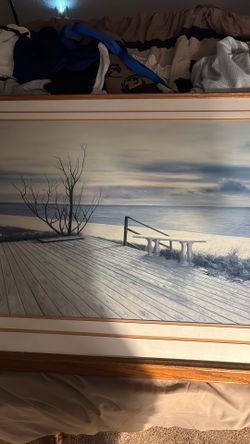 Beautiful scenic picture with professional frame