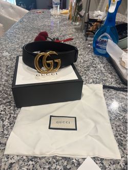 New GG Marmont Wide Belt 30mm Belt 75 30 Black